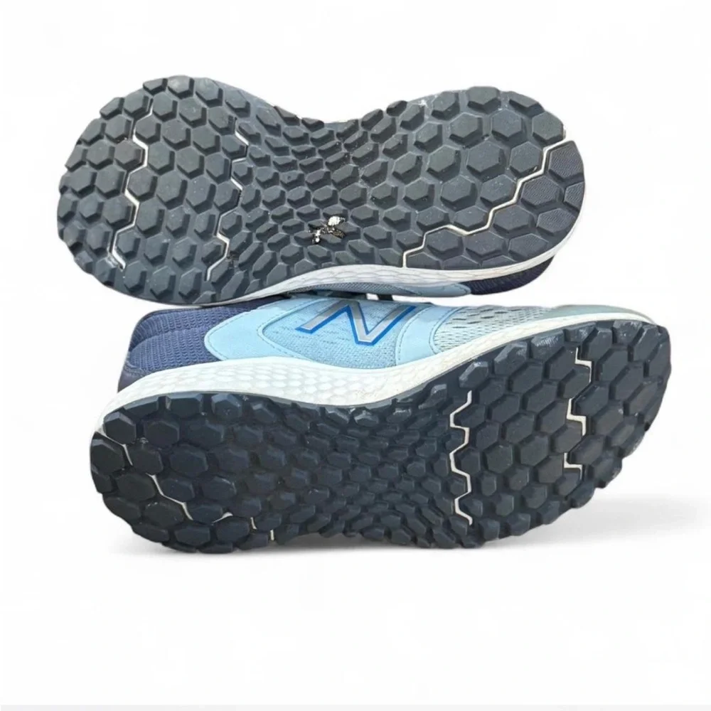 New Balance Light and Dark Blue Athletic Sneakers - Picture 5 of 6
